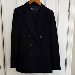 Zara Women's Elegant Black Blazer and Pants